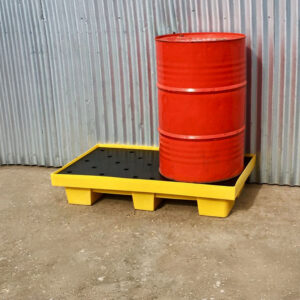 PALLET ANTIDERRAME PARA 2 TAMBORES / BAJO